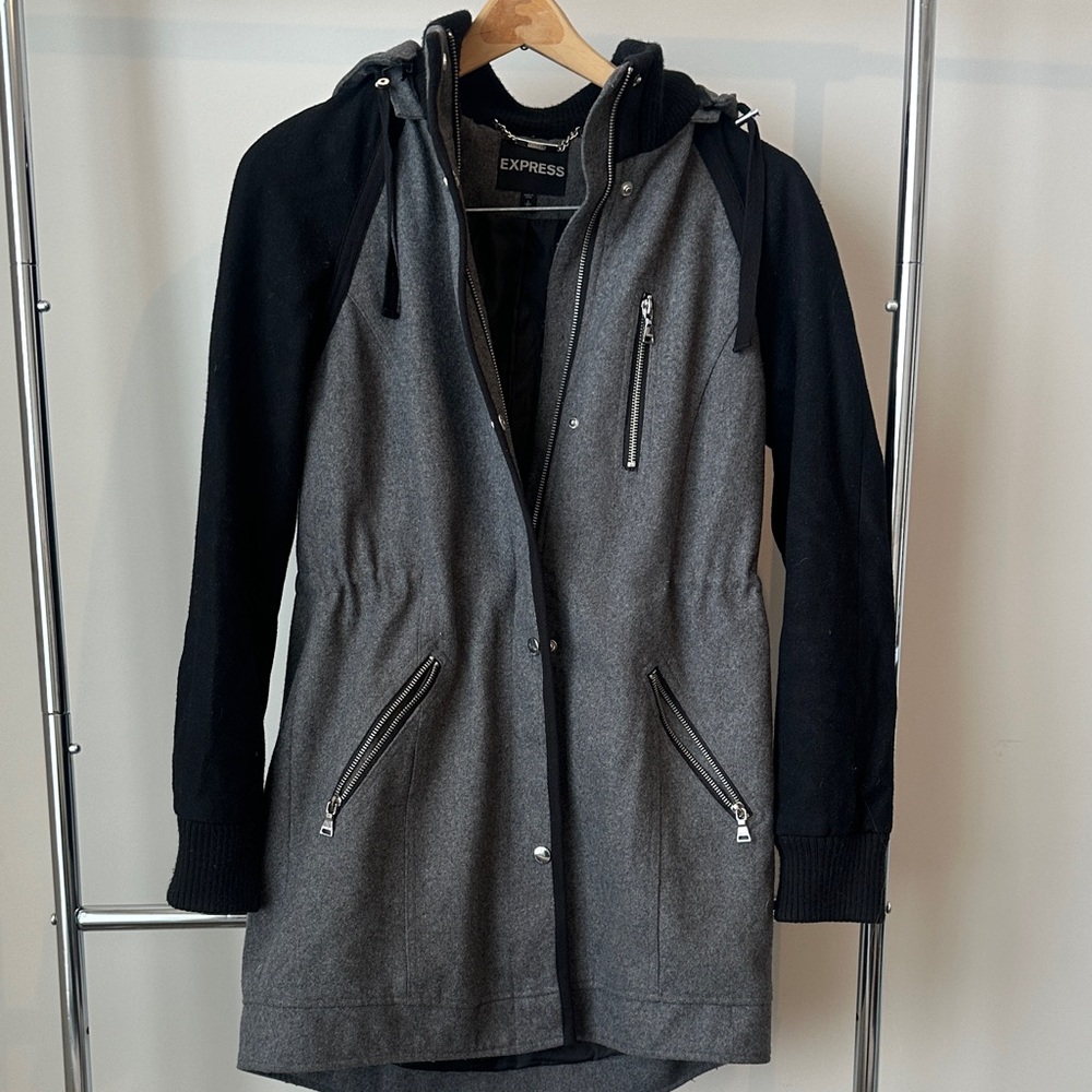 Express Women's Two-Tone Utility Jacket